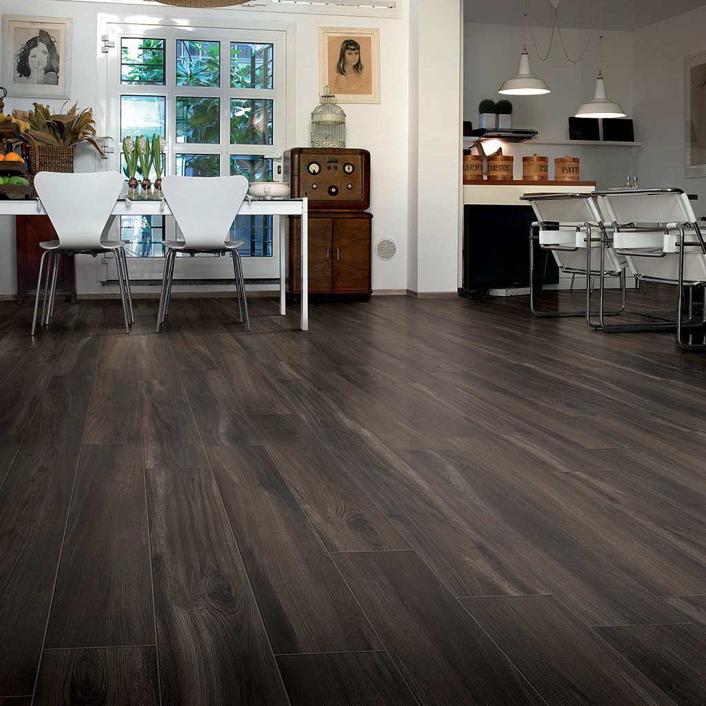 Featured: Timbers Brown Floor Tile Install